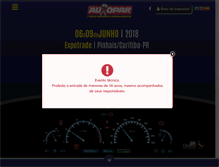 Tablet Screenshot of feiraautopar.com.br